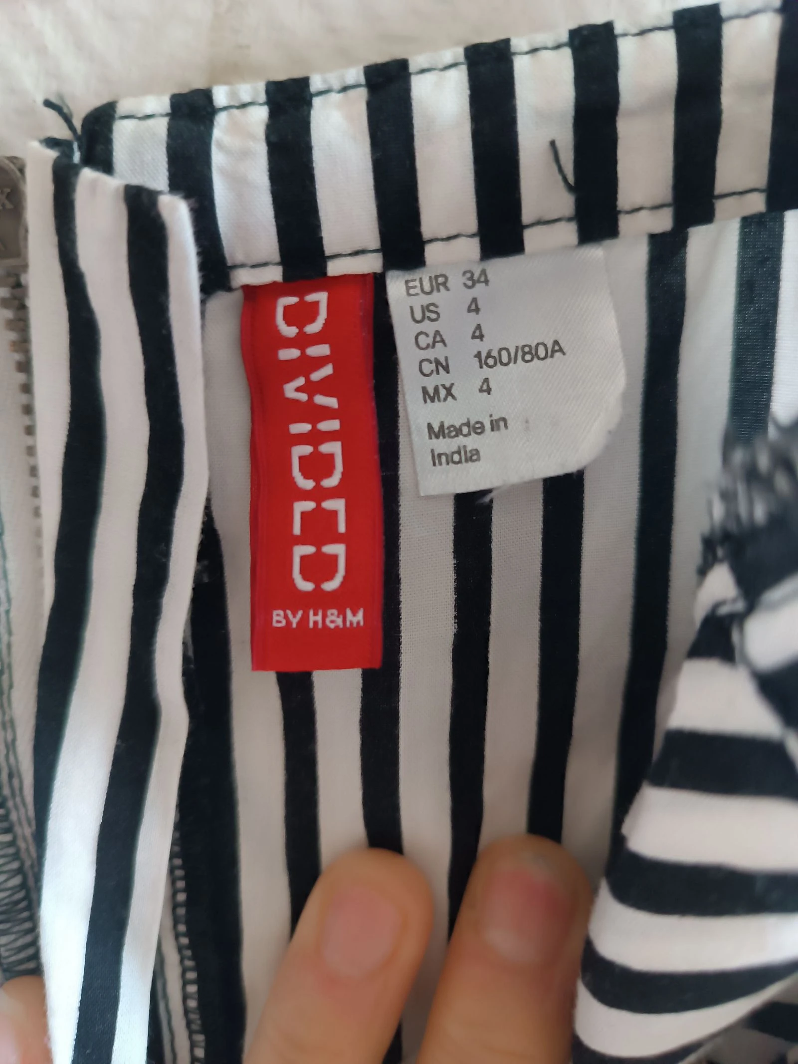 Striped skater dress - Size XS – photo 6